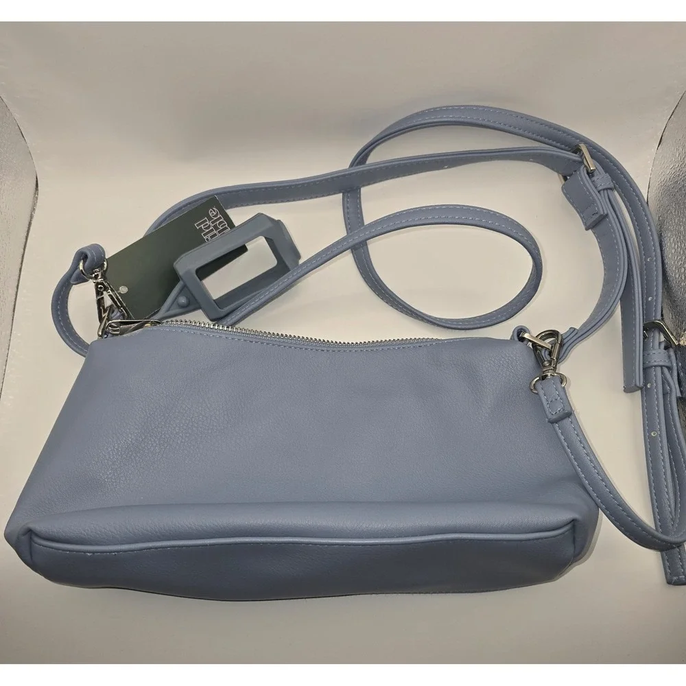 Wild Fable Light Blue Faux Leather Shoulder Crossbody Bag Target NWT -770/A3